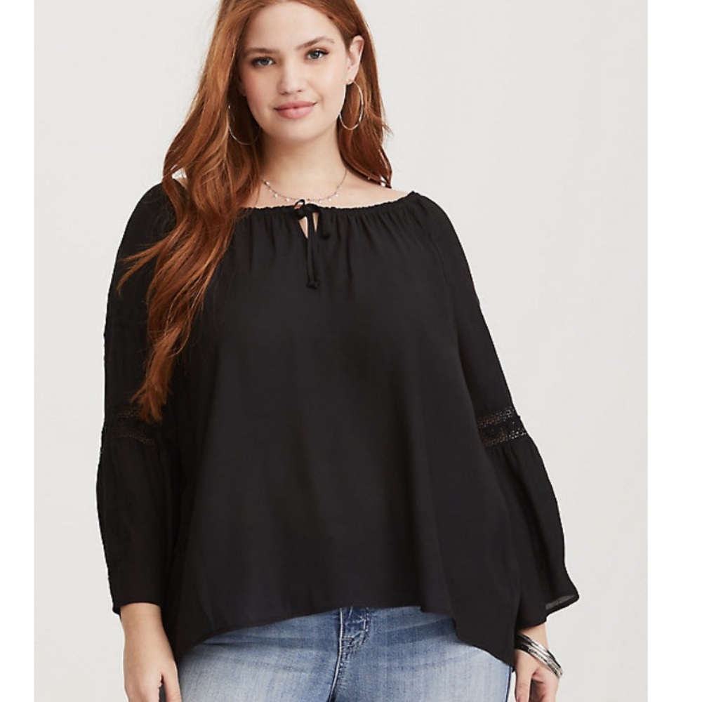 Torrid Black Blouse